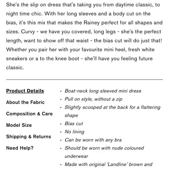 Realisation Par Brown and Cream Mini Dress - Picture 11 of 11